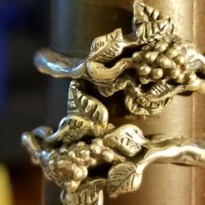 Sterling Silver grape ring